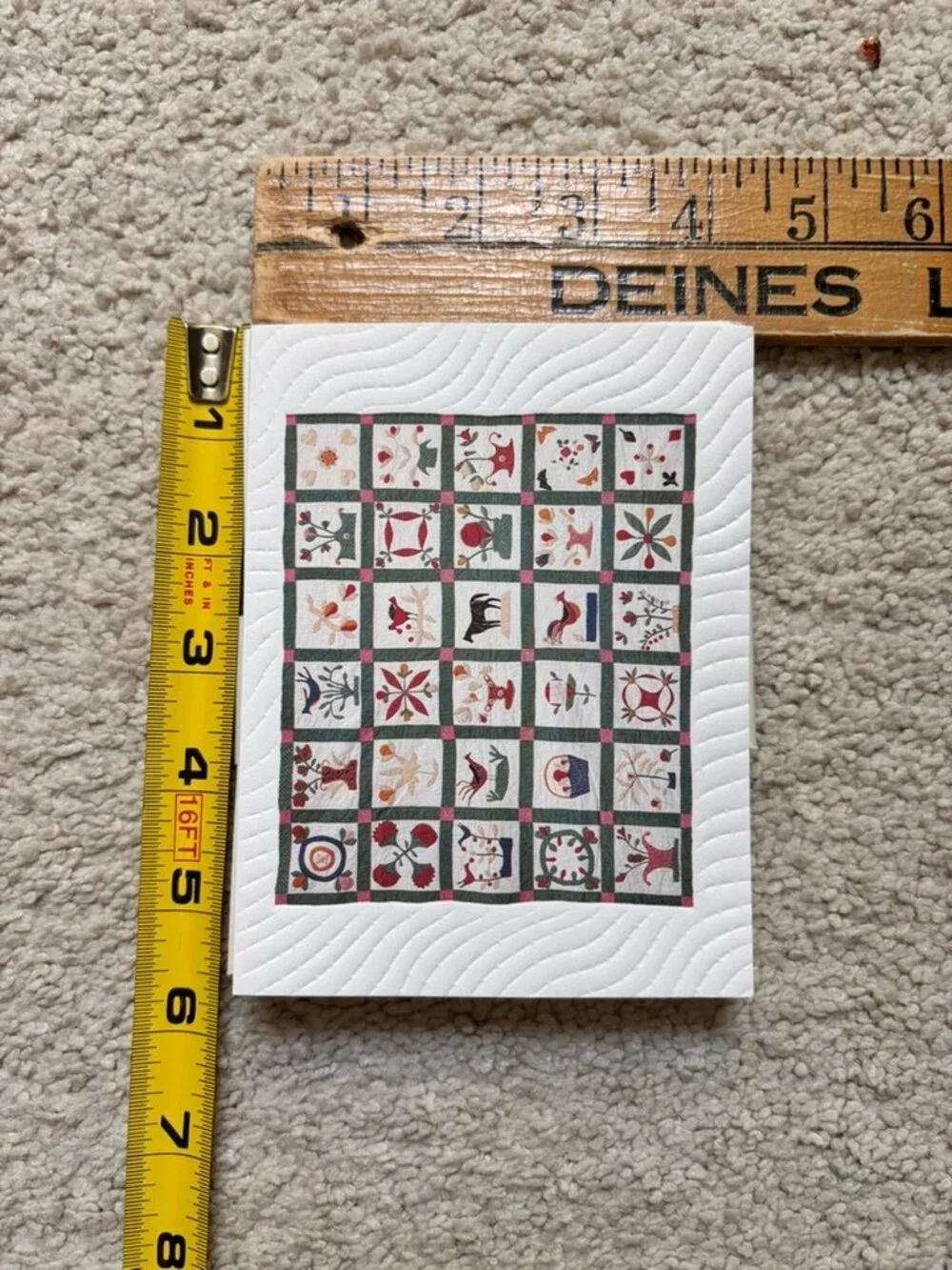 Vintage Lot of 12 Quilt Pattern Current Brand Note cards